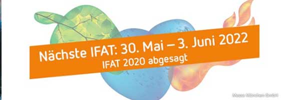 IFAT 2020 abgesagt!